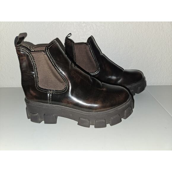 Circus Ny (Sam Edelman) Danielle Brown Boots Size 8 (Emo Style) Chelsea - Picture 2 of 11